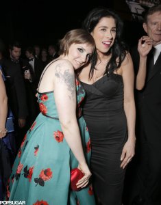Funny-ladies-Lena-Dunham-Sarah-Silverman-got-close